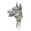 Doberman pincher - clip (silver plate) - 2544 - 27785
