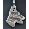 Doberman pincher - keyring (silver plate) - 2290 - 23880