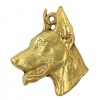 Doberman pincher - necklace (gold plating) - 926 - 25376