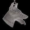 Doberman pincher - necklace (silver plate) - 3015 - 31026