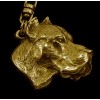 Dogo Argentino - necklace (gold plating) - 1713 - 10856