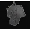 Dogo Argentino - necklace (silver chain) - 3277 - 33530
