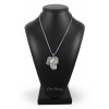 Dogo Argentino - necklace (silver chain) - 3277 - 34267