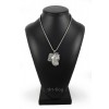 Dogo Argentino - necklace (silver cord) - 3155 - 33019