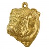 English Bulldog - keyring (gold plating) - 2400 - 26954