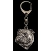 English Bulldog - keyring (silver plate) - 2315 - 24663