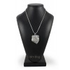 English Bulldog - necklace (silver chain) - 3283 - 34281