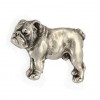 English Bulldog - pin (silver plate) - 2631 - 28606