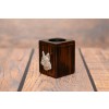 French Bulldog - candlestick (wood) - 3953 - 37668