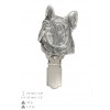 French Bulldog - clip (silver plate) - 252 - 26240
