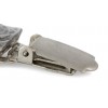 French Bulldog - clip (silver plate) - 252 - 26243