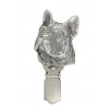 French Bulldog - clip (silver plate) - 252 - 26246
