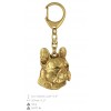 French Bulldog - keyring (gold plating) - 2415 - 27025