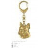 French Bulldog - keyring (gold plating) - 2430 - 27100