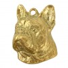 French Bulldog - keyring (gold plating) - 846 - 25211
