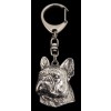 French Bulldog - keyring (silver plate) - 81 - 461