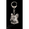 French Bulldog - keyring (silver plate) - 81 - 9344