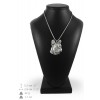 French Bulldog - necklace (silver cord) - 3184 - 33110