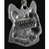 French Bulldog - necklace (strap) - 396 - 1424