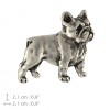 French Bulldog - pin (silver plate) - 2651 - 28709