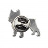 French Bulldog - pin (silver plate) - 2651 - 28710