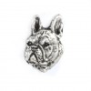 French Bulldog - pin (silver plate) - 2674 - 28831