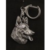 German Shepherd - keyring (silver plate) - 2727 - 29233