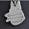 German Shepherd - necklace (silver chain) - 3276 - 33524