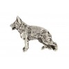 German Shepherd - pin (silver plate) - 2370 - 26084
