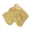 German Wirehaired Pointer - keyring (gold plating) - 2883 - 30431