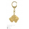 German Wirehaired Pointer - keyring (gold plating) - 875 - 30129