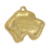 German Wirehaired Pointer - keyring (gold plating) - 875 - 30133