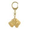 German Wirehaired Pointer - keyring (gold plating) - 875 - 30135