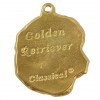 Golden Retriever - keyring (gold plating) - 2393 - 26913