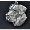 Great Dane - necklace (silver plate) - 2928 - 30691