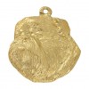 Griffon Bruxellois - keyring (gold plating) - 814 - 30007
