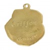 Griffon Bruxellois - keyring (gold plating) - 814 - 30009