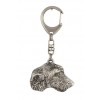 Irish Wolfhound - keyring (silver plate) - 2696 - 29028