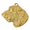 Irish Wolfhound - necklace (gold plating) - 2505 - 27512