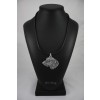 Irish Wolfhound - necklace (silver plate) - 2963 - 30829