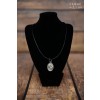 Irish Wolfhound - necklace (silver plate) - 3409 - 34819