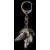Italian Greyhound - keyring (silver plate) - 2792 - 29684