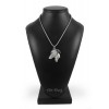 Italian Greyhound - necklace (silver cord) - 3228 - 33353