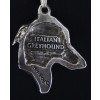 Italian Greyhound - necklace (silver plate) - 2979 - 30895