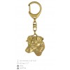 Jack Russel Terrier - keyring (gold plating) - 859 - 25237