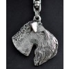 Kerry Blue Terrier - keyring (silver plate) - 1801 - 11976
