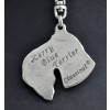 Kerry Blue Terrier - keyring (silver plate) - 2768 - 29545