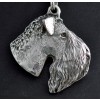 Kerry Blue Terrier - necklace (silver cord) - 3201 - 32678