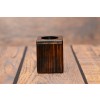 Lhasa Apso - candlestick (wood) - 3986 - 37838