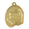 Lhasa Apso - keyring (gold plating) - 874 - 30124